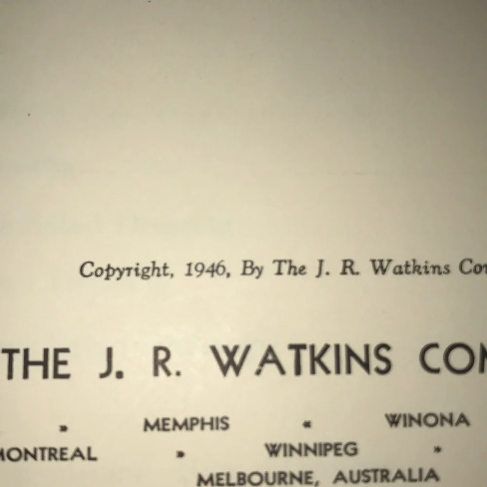 WATKINS Salad Book vintage 1946